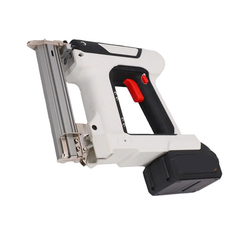No Sweat 2 In 1 Cordless Brad Nailer And Stapler 18 Gauge Battery Powered Nail Gun For Woodworking Carpentry And Quick Home Repairs With Smart Trigger Lock