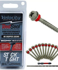 2 1/4 Inch Concrete Screws Set With RedSeal Moisture Barrier Hex Head 12 Pack Pro Grade Masonry Screws With Stick Tight Technology Includes ACR Drive Bit And Carbide Concrete Drill Bit