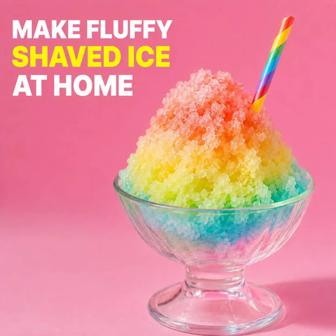Glowing Electric Snow Cone Maker For Home Use Quick Ice Crusher With 2 Easy Clean Molds Perfect Summer Party Dessert Station compact bowl with rainbow shaved ice and straw
