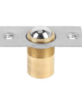 Stainless Steel Concealed Door Hinge 360 Degree Rotation Beefy Heavy Duty With Reinforced Pivot Column And Buffer Stopper For Wooden Secret Bookshelf Doors Supporting 600 Pounds close-up