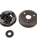Whip Ready 17 Mm Automatic Clutch Assembly With Lid For Atv Dirt Bike Engine Start Replacement Heavy Duty Aluminum Alloy Gear parts laid out.