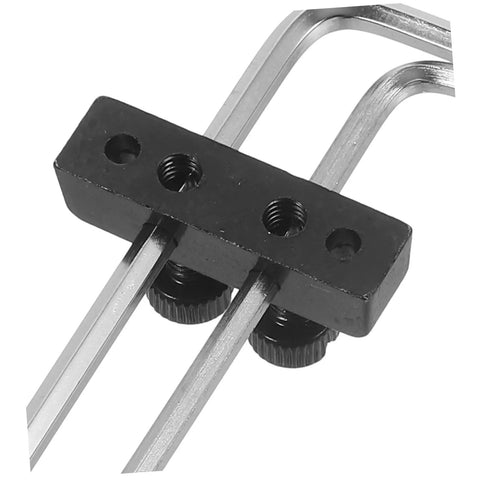 Close-up of Guitar Wrench Holder For Headstock Key Storage showing metal mount and screws for Easy Install Tremolo Maintenance Tool.
