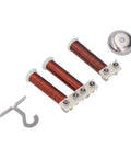Electromagnet Current Tester Set With Helical Coil Electric Bell And Hook Portable Physics Lab Kit components shown.