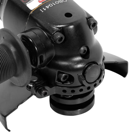 Detail view of the Badass 1.3 Horsepower Air Angle Grinder With 4.5 Inch Grinding Wheel And Swivel Guard.