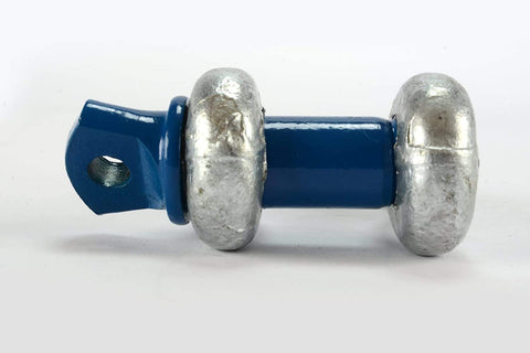 2 Ton D Ring Bow Shackle With Screw Pin Clevis Half Inch Pin Forged Steel Hot Dip Galvanized Finish WLL 2 Tons Product
