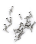 Premium 304 Stainless Steel M3 Self Tapping Screws 200 Piece Pan Head Fastener Kit scattered on a white surface.