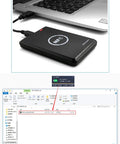 RFID And NFC Duplicator Kit For Easy Card Cloning With 125KHz Key Fob Copier And 13.56MHz Encrypted Programmer connected to laptop