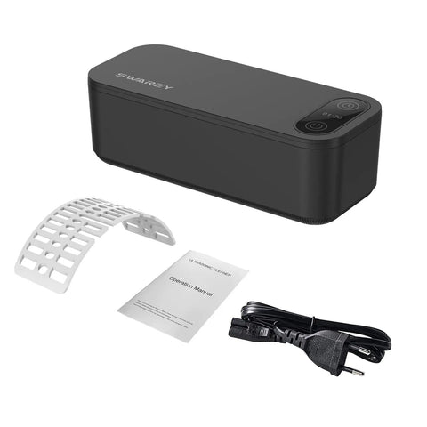 Pro Ultrasonic Jewelry Cleaner For Rings Glasses Dentures Retainers And Watches Stand 680ml with accessories and manual