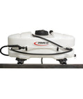 ATV Sprayer 2.4 GPM High Flo Pump on 15 Gallon Tank, Model ATV-15-2-QR, mounted on sturdy metal frame.