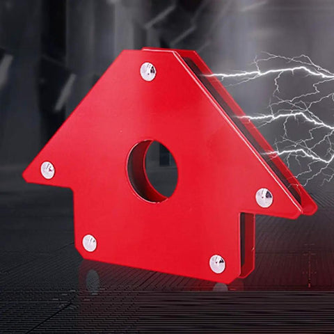Two Piece Welding Magnet Set With 50 Pound Holding Power, Magnetic Holder Angled At 45 90 135 Degrees, Hands Free Fixturing