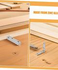 12 Pack Zinc Alloy Box Hinges For Jewelry Boxes And Small Wooden Cabinets NUOBESTY Hinges installed on wooden surface