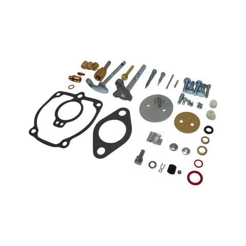 Beefed Up Carburetor Repair Kit For 656 706 756 Tractor Fits 381419R91 381419R92 showing components like gaskets and throttle shaft