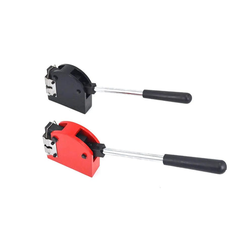 Hand Operated Shrinker And Stretcher Metal Shaping Tool With Two Jaws For Auto Body Repair, black and red tools with handles