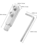 2pcs Broken Valve Screw Extractor Kit For Damaged Bolts And Stripped Screws Easy Pipe Thread Remover Tool Set To Hit The Spot And Fix Messy Pipes Fast, silver metal, 2.36 in size