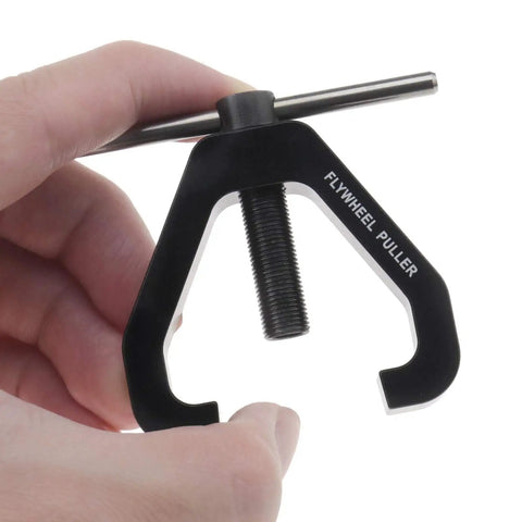 Nitro RC Engine Flywheel Puller Tool For One Eighth And One Tenth Scale Off Road RC Cars Durable CNC Metal Wrench in hand