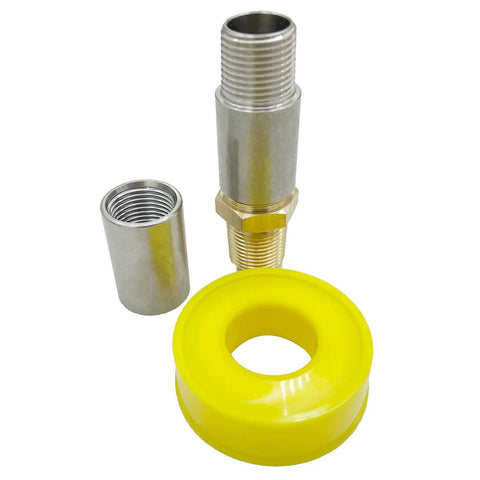 Propane Fire Pit Air Mixer Valve And Orifice Nozzle Jet For Sixty Thousand BTU Burners, Fireplace DIY Kit, stainless steel parts