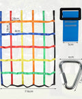 Durable Outdoor Climbing Net For Kids With Rope Ladder Add On Perfect For Ninja Warrior Obstacle Courses Backyard Jungle Gyms