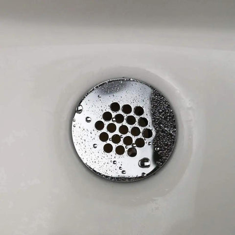 Brass Chrome Grid Drain Strainer With Overflow For Bathroom Sink No Fuss Maintenance Free Keeps Earrings And Rings From Falling In