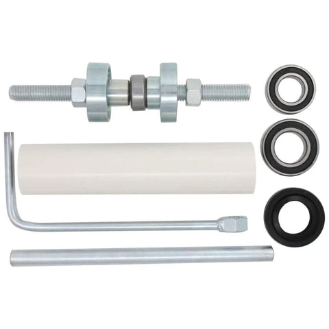 Washer Tub Bearing Installation Tool Replacement Kit For MVWB750WQ2 Washer with shaft bearings and hardware components.