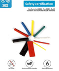 650 Pcs Heat Shrink Tubing Assortment Kit 2 To 1 Shrink Ratio in assorted colors, displayed in a circular pattern.