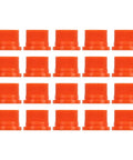 Flat Fan Spray Tip For Agriculture, Pro Grade Even Spray Distribution Replacement Nozzles, orange pack of 20