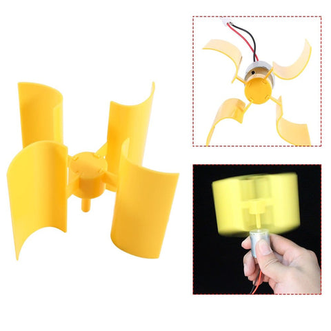 Micro Vertical Wind Turbine Kit For Hands On Learning Tiny Wind Generator Blades Classroom DIY Science Education Experiment