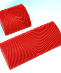 Top Shelf Faux Wood Grain Roller Stamp Set Easy Peasy Wall Craft Decor Solid Two Pack Durable Rubber Comfort Handles Textured Design