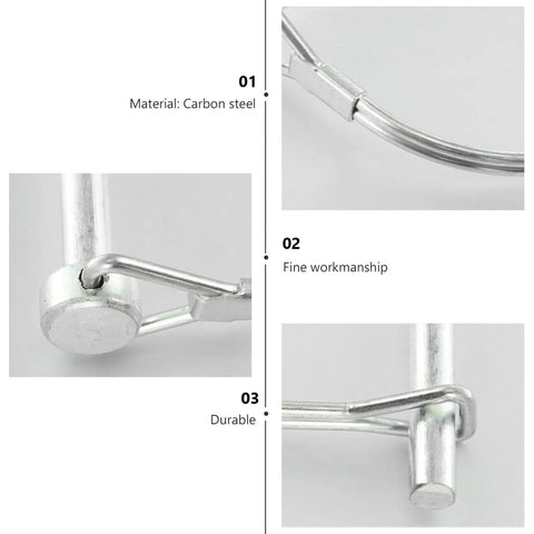 Heavy Duty D Shaped Shaft Locking Pins For Trailers Trucks And Wagons Built Tough To Secure Your Rig Instantly Without Sweat Just Slam Them Home And Cruise Smooth On Every Haul And Job Site Around