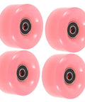 4 Pack Roller Skate Wheels With Bearings Double Row Outdoor Quad Skating Wheels Semi Jelly PU Material Replacement Parts