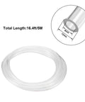 12mm OD 8mm ID PU Polyurethane Air Tubing Clear Flexible Pneumatic Hose 5 Meters 16 Feet with size illustration