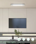 5000K LED Ceiling Light Fixture With Plug In installed in modern indoor room, providing bright and even illumination.