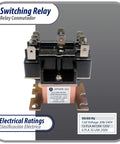 Heavy Duty DPDT Relay For HVAC Fan Control, 208-240V Coil, General Purpose Switching Relay For Air Handler Units And Electrical Installations, Replaces APSR-342