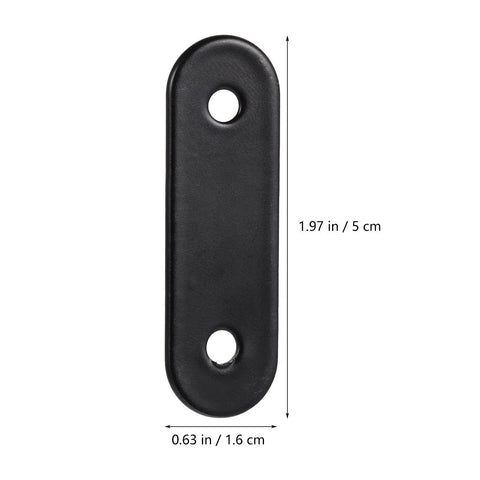 24 Pcs Stainless Steel Straight Brackets For Wood Furniture Stable Corner Joint Braces With Dimensions Shown