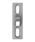 Sliding Door Keepers For Glass Doors 2 Pack Zinc Alloy Lock Keepers With Mounting Screws Rust Resistant Durable Fits Sliding Patio Doors Size 60.5x16.8x19mm Installation Gap 30 To 45mm