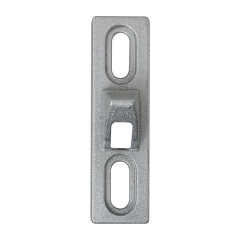 Sliding Door Keepers For Glass Doors 2 Pack Zinc Alloy Lock Keepers With Mounting Screws Rust Resistant Durable Fits Sliding Patio Doors Size 60.5x16.8x19mm Installation Gap 30 To 45mm