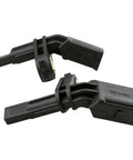 Slick Front Abs Wheel Speed Sensors Built Tough For Driver Or Passenger Side Snappy Replacement Part With Oem Fitment For Vw Passat Jetta Tiguan Beetle Gti Golf Cc Audi A3 Tt 2006 To 2018, black plastic sensors.