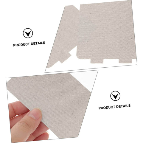 Close-up of Six Pack Microwave Mica Sheets Waveguide Cover Heat Resistant Insulation Pads, showcasing material and texture.