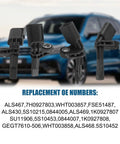 4 Pack ABS Wheel Speed Sensor Front And Rear Left Right Compatible With Volkswagen Beetle Passat Jetta OEM Wht003856 Wht003857 detailed view of sensors.