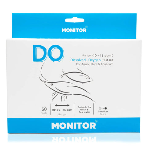 Dead On Accurate Dissolved Oxygen Test Kit Packs Sixty Quick Reads For Freshwater Marine Tanks And Ponds packaging, range 0-15 ppm, suitable for aquaculture.