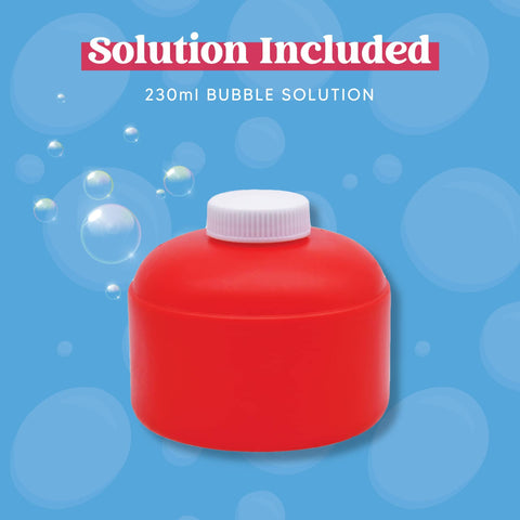 230ml bubble solution for Automatic Bubble Blower Fire Extinguisher Style Bubble Machine for Kids Indoor Outdoor Play