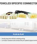 Close-up of 4 Pin Trailer Wiring Harness Vehicle Side For Toyota Pickup 1989-1995 And Toyota Tacoma 1996-2004 Plug And Play