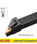 Check Out This Badass Indexable Carbide Lathe Tool MVJNR2020K16 for Serious External Turning with 93° main declination.