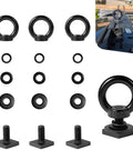 4 Pack T Track Mount Tie Down Anchors For Roof Racks M8 Stainless Steel T Slot Bolts And Rings Kit Includes Nuts Set