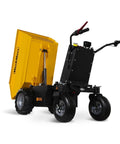 Heavy Duty 1100 Lb Haul Ready To Roll Electric Wheel Barrow Dumper Cart With 48V Battery 1000W Brushless Motor Hydraulic Tipping
