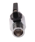 Half Inch Brass Mini Ball Valve NPT Male To Female Shut Off Valve Pack Of 2 for shower heads and RV plumbing, front view