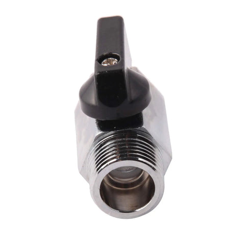 Half Inch Brass Mini Ball Valve NPT Male To Female Shut Off Valve Pack Of 2 for shower heads and RV plumbing, front view