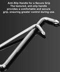 3-Piece Offset Screwdriver Set With Right-Angle Design Phillips And Flat Head Bits 90-Degree Tool anti-slip handle detail