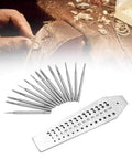 Top Shelf Pro Grade Tungsten Steel Screw Drilling Plates And Jewelry Making Gear For Earrings Bracelets Featuring Precision Thread Mold Dies in a workbench setup.
