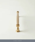 End view of Haywood 10 Pack Brushed Brass Cabinet Pulls 7.5 Inch 192mm Gold Handles Solid Zinc Alloy For Kitchen Bath Dresser Drawers