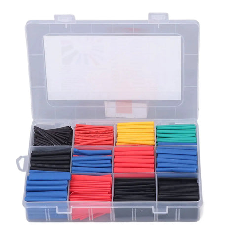 Top Notch 800 Piece Color Coded Heat Shrink Tubing Kit For Serious Electrical Insulation Waterproof Wire Protection And Daily Maintenance Projects You Gotta Have, color-coded case